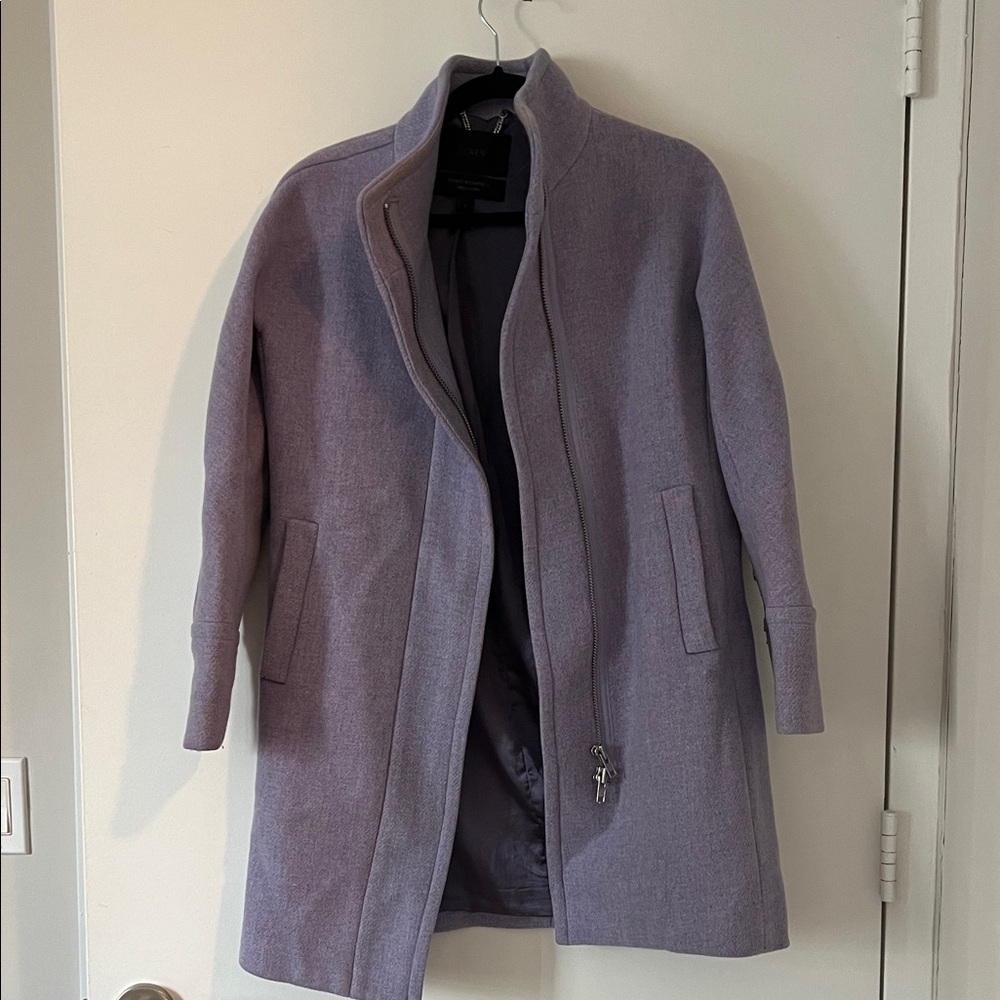 J. Crew Light Lavender Wool Blend Coat